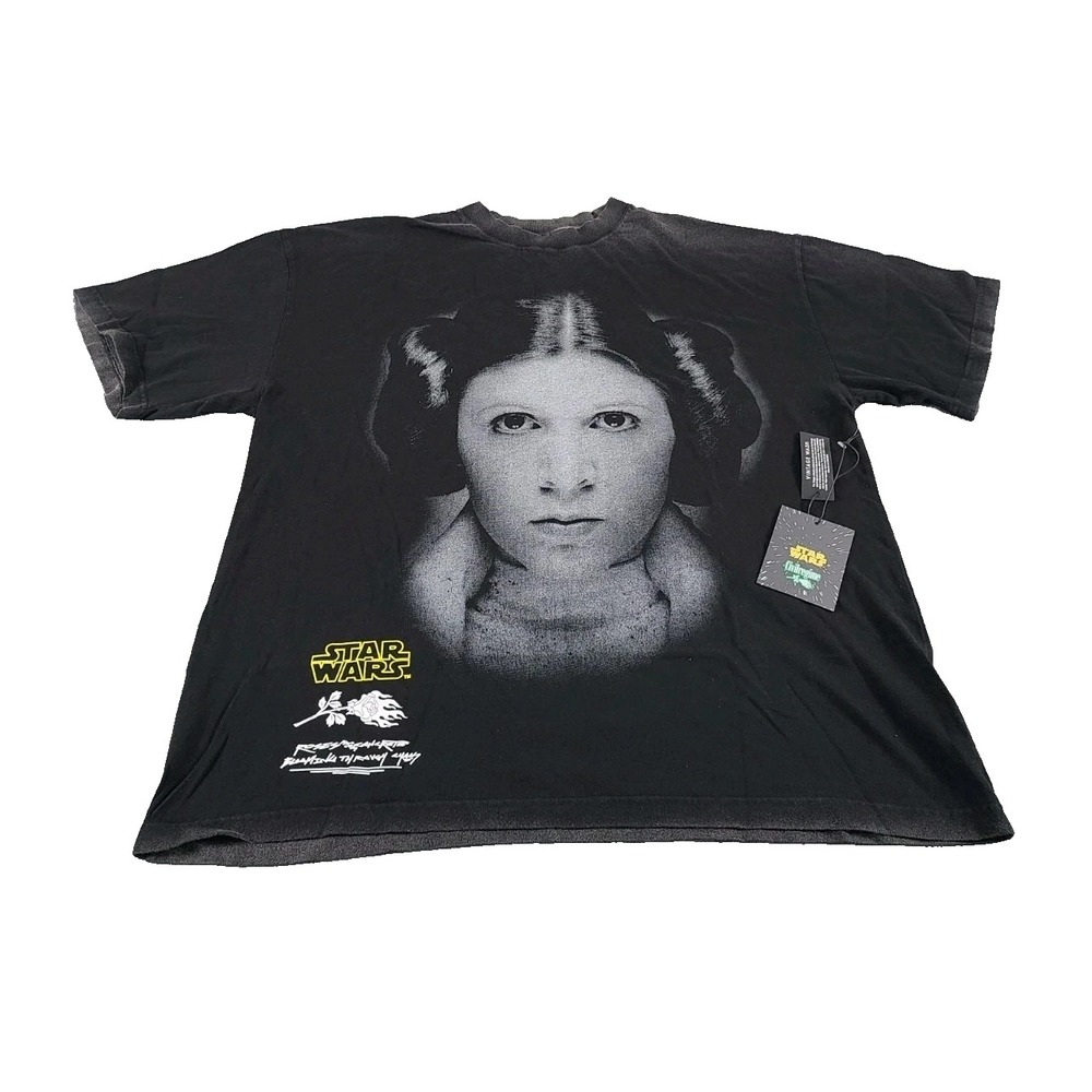 Civil Regime X Star Wars Hope Princess Leia Black T-Shirt Medium NWT